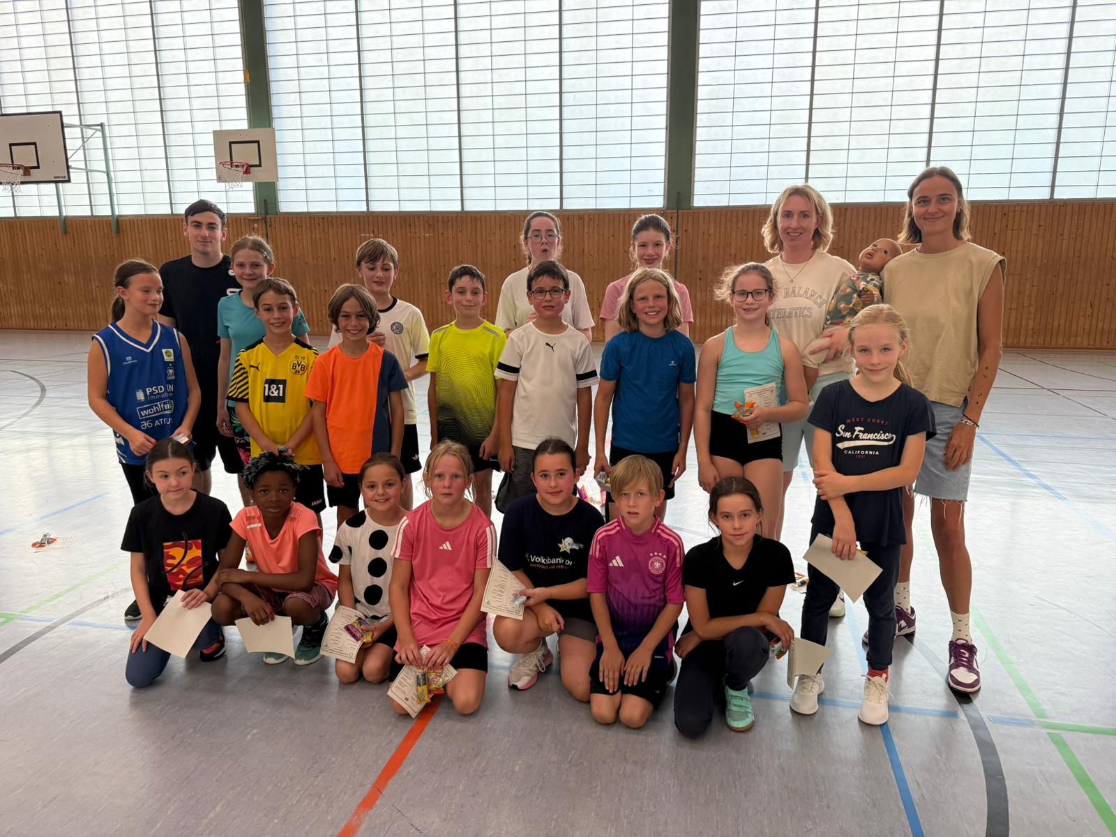 Kinder beim Ferienpass-Angebot des TSV Ettlingen