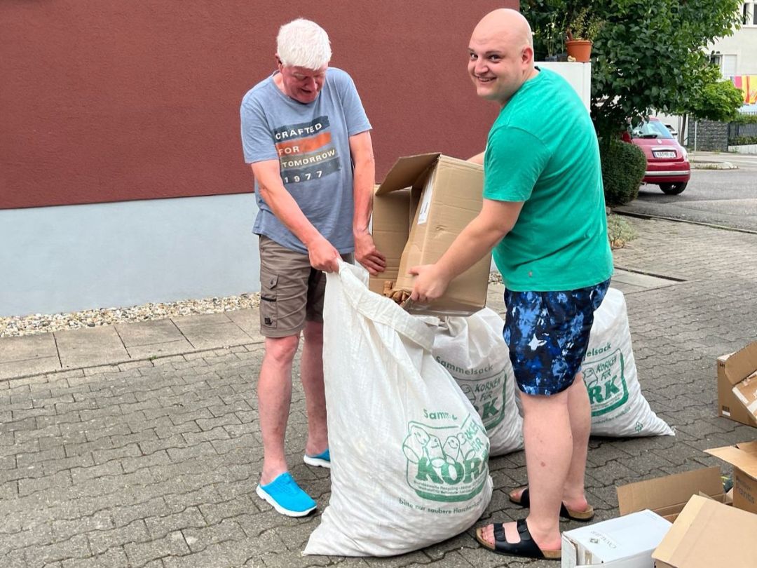178 Kilogramm Korken für die Jugendkasse